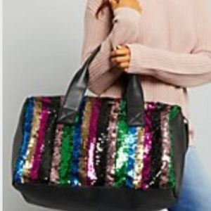 Sequin duffle bag